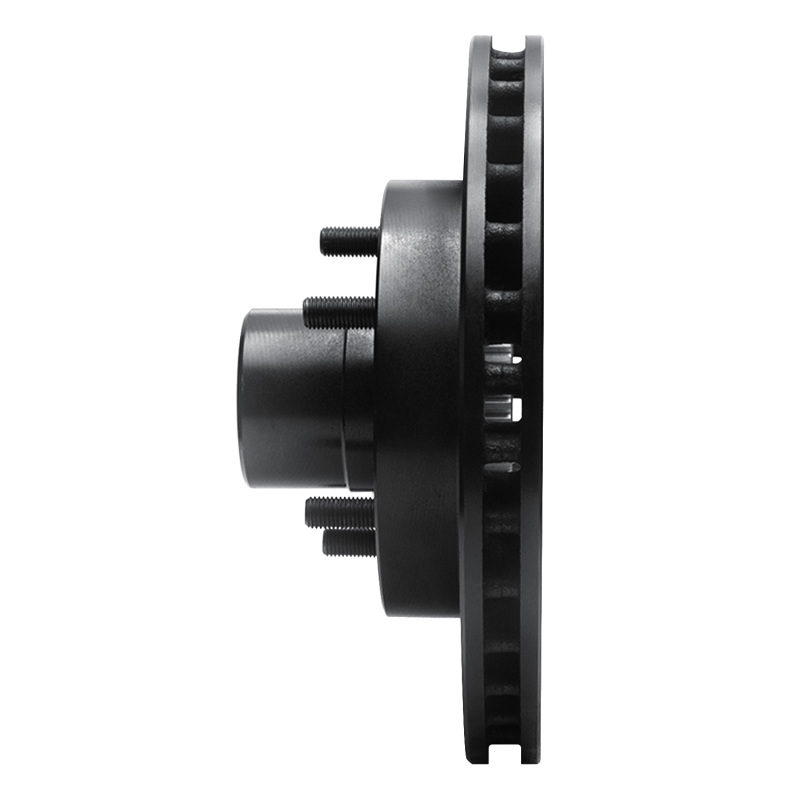 Chevrolet S10 Blazer Brake Rotor (1) - Front Left - R1 Concepts - Drilled & Slotted - Black - `91-`03